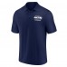 Seattle Seahawks Fanatics College Navy Lockup Polo