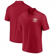 San Francisco 49ers Fanatics Scarlet Lockup Polo