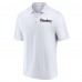 Pittsburgh Steelers Fanatics White Lockup Polo
