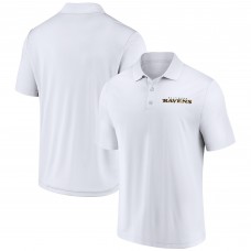 Baltimore Ravens Fanatics White Lockup Polo