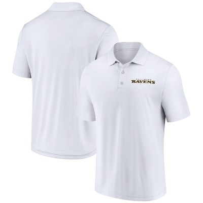 Baltimore Ravens Fanatics White Lockup Polo