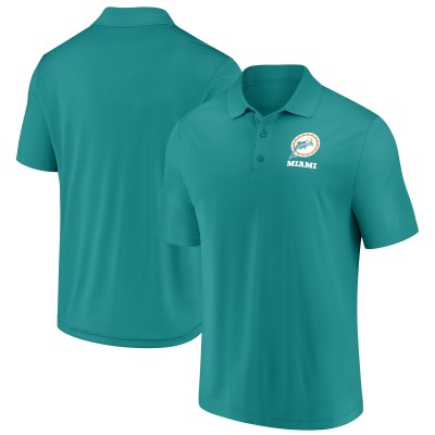 Miami Dolphins Fanatics Aqua Vintage Polo