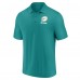 Miami Dolphins Fanatics Aqua Vintage Polo