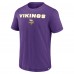 Minnesota Vikings Fanatics Purple Jump The Gun Iconic Slub Elevated T-Shirt
