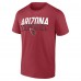 Arizona Cardinals Fanatics Cardinal Blocked T-Shirt