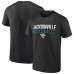 Jacksonville Jaguars Fanatics Black Blocked T-Shirt Jacksonville Jaguars Fanatics Black Blocked T-Shirt