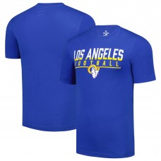 Los Angeles Rams Fanatics Blocked T-Shirt - Royal Los Angeles Rams Fanatics Blocked T-Shirt - Royal