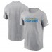 Los Angeles Chargers Nike Heather Gray Local Essential T-Shirt
