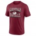 Arizona Cardinals Fanatics Heather Cardinal Extreme Tackle Tri-Blend T-Shirt
