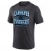 Футболка Carolina Panthers Fanatics Heather Charcoal Extreme Tackle Tri-Blend