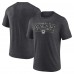 Las Vegas Raiders Fanatics Heather Charcoal Vintage Logo Tri-Blend T-Shirt