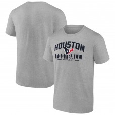 Футболка Houston Texans Fanatics Heather Gray Screen Blocking