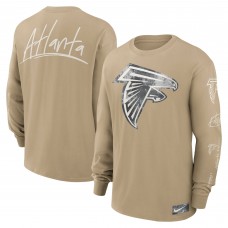 Футболка с длинным рукавом Atlanta Falcons Nike Tan Essential Statement Max90 Футболка с длинным рукавом Atlanta Falcons Nike Tan Essential Statement Max90
