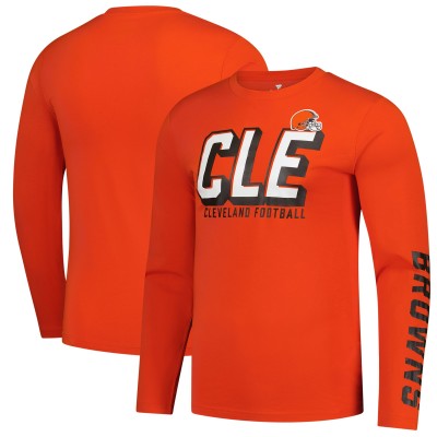 Футболка с длинным рукавом Cleveland Browns Fanatics Orange