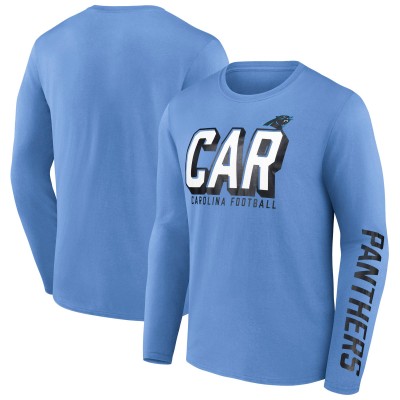 Футболка с длинным рукавом Carolina Panthers Fanatics Blue