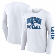Indianapolis Colts Fanatics White Vintage Combo Up Two Long Sleeve T-Shirt Indianapolis Colts Fanatics White Vintage Combo Up Two Long Sleeve T-Shirt