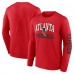 Футболка с длинным рукавом Atlanta Falcons Fanatics Red Vintage Combo Up Two