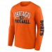 Футболка с длинным рукавом Chicago Bears Fanatics Orange Vintage Combo Up Two