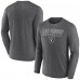 Las Vegas Raiders Fanatics Heather Charcoal Fundamentals Long Sleeve T-Shirt