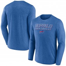 Футболка с длинным рукавом Buffalo Bills Fanatics Heather Royal Fundamentals Футболка с длинным рукавом Buffalo Bills Fanatics Heather Royal Fundamentals