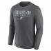 Футболка с длинным рукавом Philadelphia Eagles Fanatics Fundamentals - Heather Charcoal