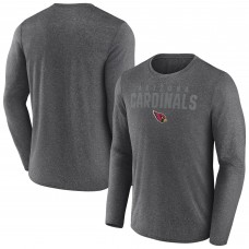Arizona Cardinals Fanatics Heather Charcoal Blackout Long Sleeve T-Shirt