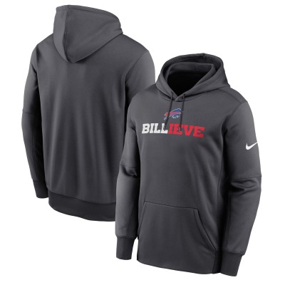 Толстовка Buffalo Bills Nike Anthracite Billieve Performance Fleece