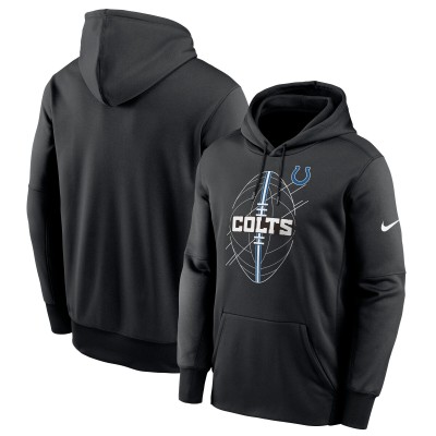 Indianapolis Colts Nike Black Performance Fleece Pullover Hoodie