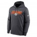 Miami Dolphins Nike Anthracite Team Muscle Performance Fleece Pullover Hoodie