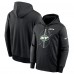 New York Jets Nike Black Performance Fleece Pullover Hoodie New York Jets Nike Black Performance Fleece Pullover Hoodie