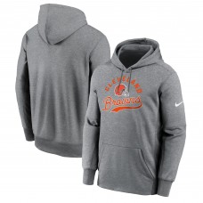 Толстовка Cleveland Browns Nike Heather Gray Performance Fleece