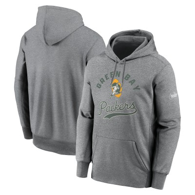 Толстовка Green Bay Packers Nike Heather Gray Performance Fleece