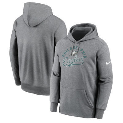 Толстовка Philadelphia Eagles Nike Performance Fleece - Heather Gray