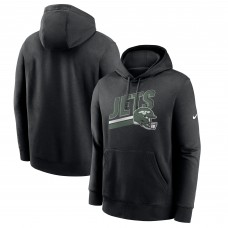 New York Jets Nike Black Club Fleece Pullover Hoodie New York Jets Nike Black Club Fleece Pullover Hoodie