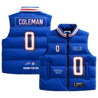 Unisex Buffalo Bills Keon Coleman Royal Off Season x NFL Player Puffer Vest