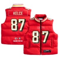 Unisex Kansas City Chiefs Travis Kelce Red Off Season x NFL Player Puffer Vest