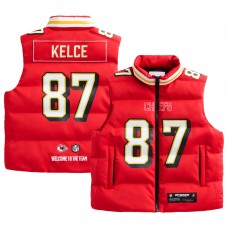 Unisex Kansas City Chiefs Travis Kelce Red Off Season x NFL Player Puffer Vest