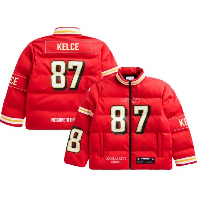 Unisex Kansas City Chiefs Travis Kelce Red Off Season x NFL Player Puffer Jacket