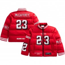Unisex San Francisco 49ers Christian McCaffrey Scarlet Off Season x NFL Player Puffer Jacket Unisex San Francisco 49ers Christian McCaffrey Scarlet Off Season x NFL Player Puffer Jacket