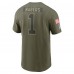 Футболка New York Giants Malik Nabers Nike Olive 2025 Salute to Service
