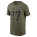 Футболка Detroit Lions Aidan Hutchinson Nike Olive 2025 Salute to Service