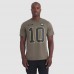 Футболка Green Bay Packers Jordan Love Nike Olive 2025 Salute to Service
