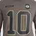 Футболка Green Bay Packers Jordan Love Nike Olive 2025 Salute to Service