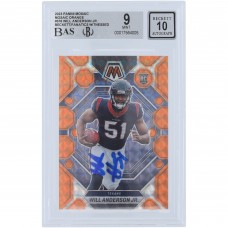 Will Anderson Jr. Houston Texans Autographed 2023 Panini Mosaic Mosaic Orange #376 #/199 Beckett Fanatics Witnessed Authenticated 9/10 Rookie Card Will Anderson Jr. Houston Texans Autographed 2023 Panini Mosaic Mosaic Orange #376 #/199 Beckett Fanatics Witnessed Authenticated 9/10 Rookie Card