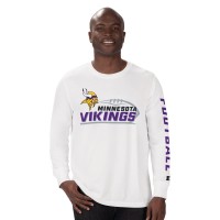 Minnesota Vikings Starter White Half Time Long Sleeve T-Shirt