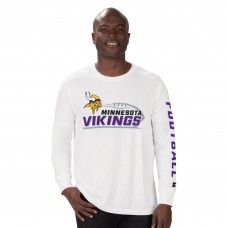 Minnesota Vikings Starter White Half Time Long Sleeve T-Shirt