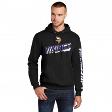 Minnesota Vikings Starter Black Wordmark Logo Pullover Hoodie