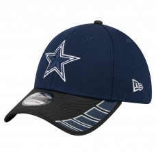 Бейсболка Dallas Cowboys New Era Navy/Black Visor Hit 39THIRTY