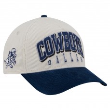 Бейсболка Dallas Cowboys New Era Cream/Navy Sided Corduroy 9FORTY A-Frame