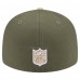 Бейсболка Dallas Cowboys New Era Light Beige/Olive 2-Tone Color Pack Split Panel 59FIFTY